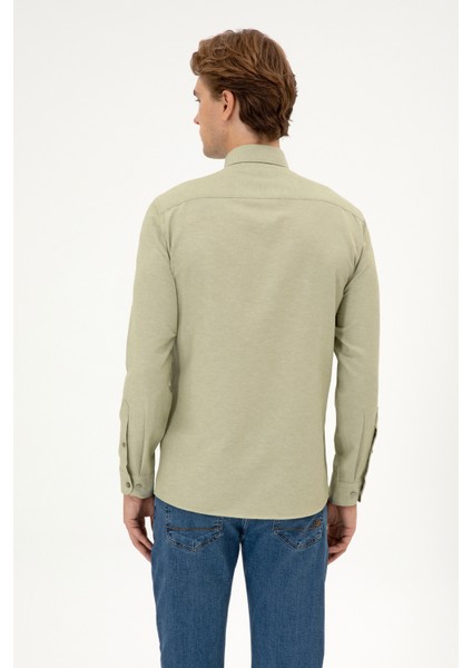Erkek Açık Haki Gömlek Basic 50316723-VR183 indirimleri