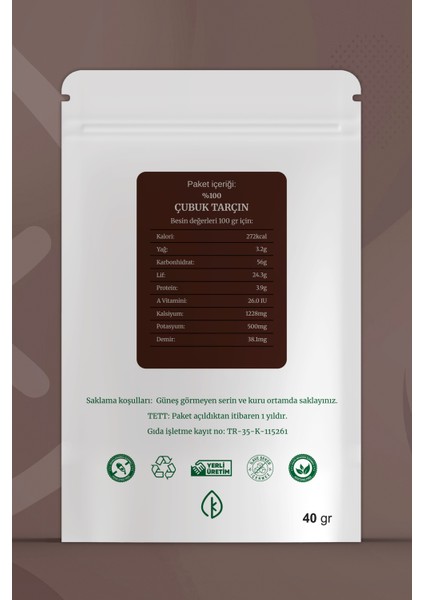 Çubuk Tarçın 40 gr fiyatları