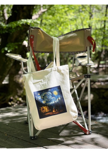 Dikey I %100 Ham Gabardin Kumaş Çanta I Camping I 35X45CM Cüzdanlı Bez Çanta fiyatları