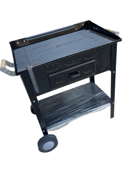 Acn Kömürlü Mangal 35 x 60 cm Kalın 3 mm Lama Izgaralı