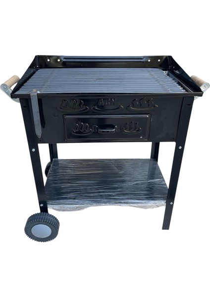 Acn Kömürlü Mangal 35 x 60 cm Kalın 3 mm Lama Izgaralı indirimleri