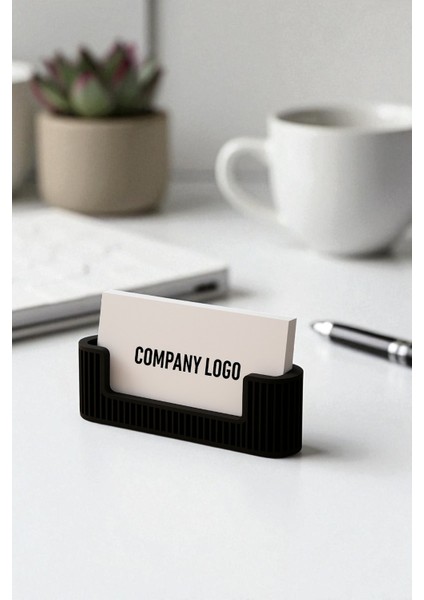 Şık Siyah Plastik Kartvizitlik – Ofis Masaüstü Düzenleyici fiyatları
