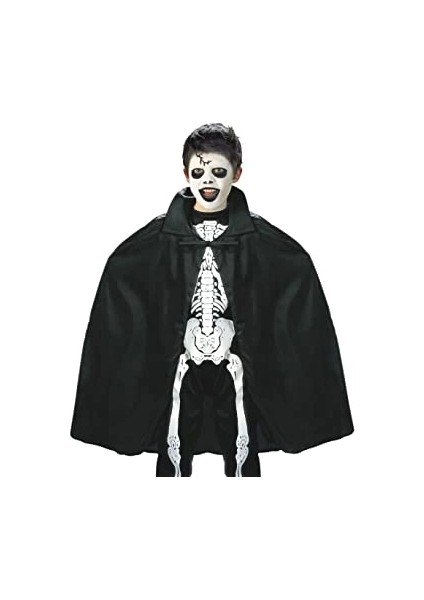 Siyah Renk Yakalı Halloween Pelerini 90 cm fırsatları