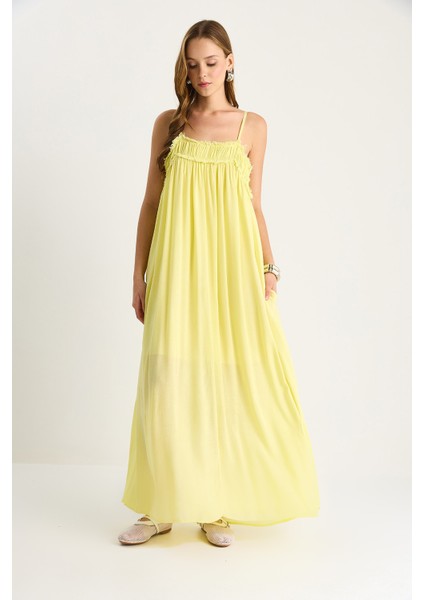 Kadın Ince Askılı Büzgülü Cep Detaylı Astarlı Ince Pamuklu Elbise fiyatları