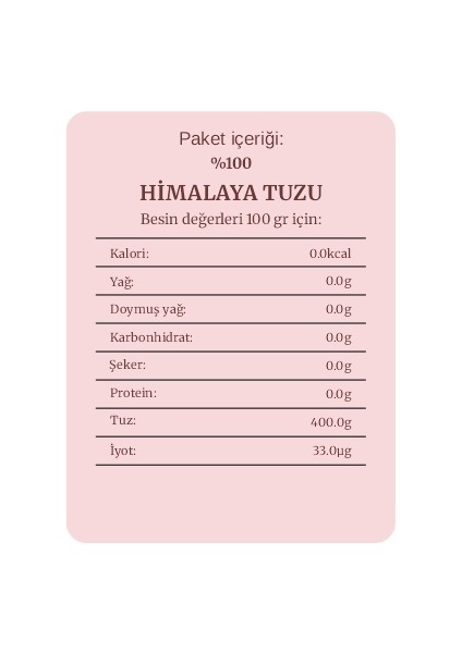 Himalaya Tuzu 150GR modelleri