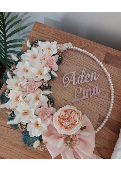 Somon Bebek Kapı Süsü, Dekor, Hediye, Yeni Doğan, Hastahane, Isimli