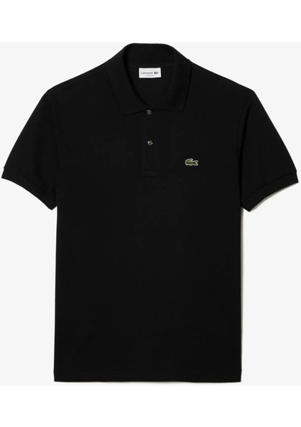 Erkek Siyah Polo Yaka T-Shirt Klasik Fit