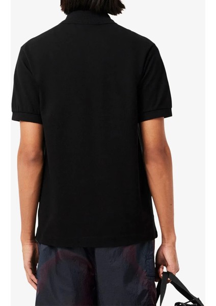 Erkek Siyah Polo Yaka T-Shirt Klasik Fit fiyatları