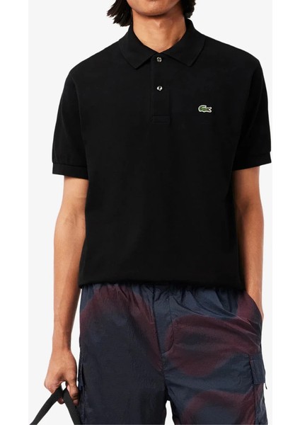 Erkek Siyah Polo Yaka T-Shirt Klasik Fit modelleri