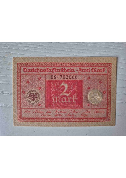 1920 Tarihli Alman 2 Mark Temiz