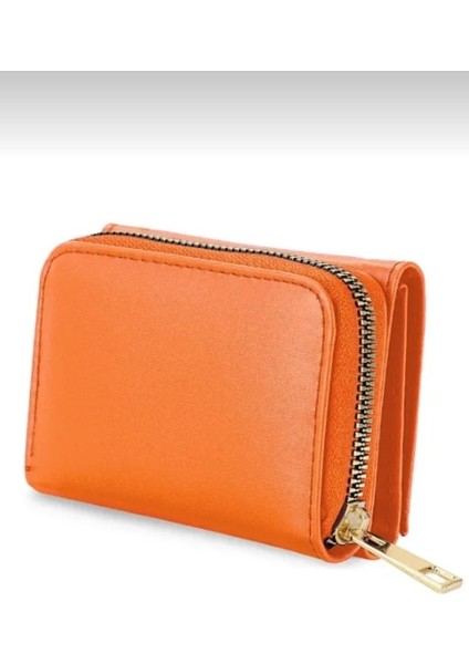 Çıt Çıtlı Bozuk Para Bölmeli Turuncu Cüzdan fiyatları