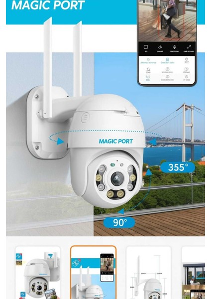 G63 Kamera 1080P Hareket Sensörlü Takip 4x Zoom IP66 Su Geçirmez Ev Ofis Wifi Güvenlik Kamerası fiyatları