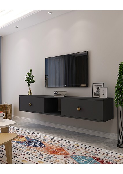 TDA1501A- Zuzu Duvara Montaj Tv Stand 150CM Antrasit fiyatları