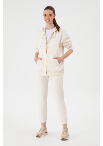 Kadın Krem Sweatshirt 50314130-VR071 fırsatları