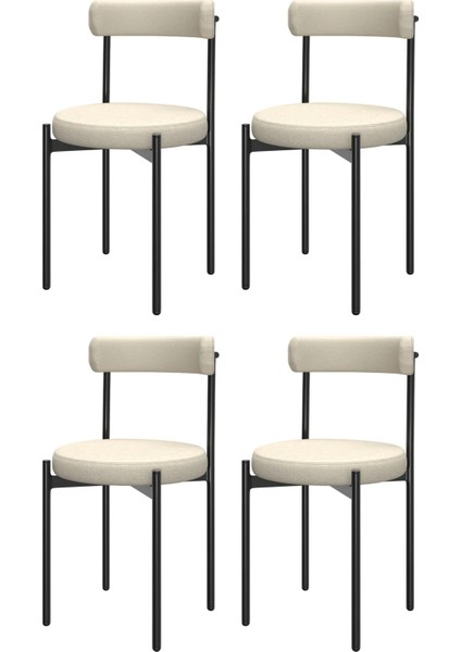 Ege 4 Kişilik Mutfak Masa Takımı -Krem Kumaş 70X110 W Mutfak Masası Ege Sandalye Krem Kumaş fırsatları