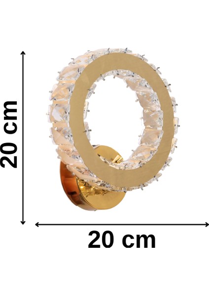 Sun Modern Taşlı Gold Aplik Yatak Odası - Hol - Salon modelleri