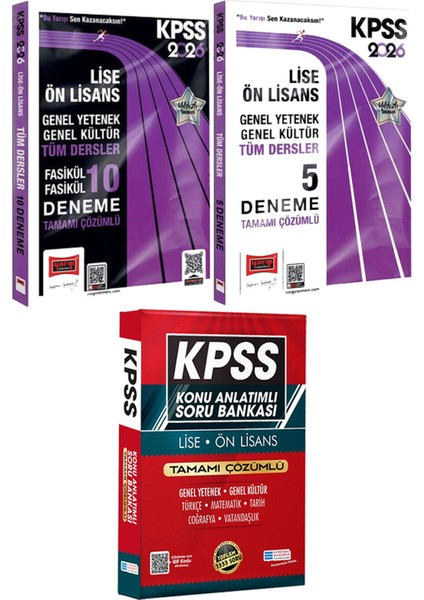 2026 Kpss Lise Ön Lisans Fasikül Fasikül 10 Deneme ve 5 Deneme - Lise Önlisans Konu Ant. Soru