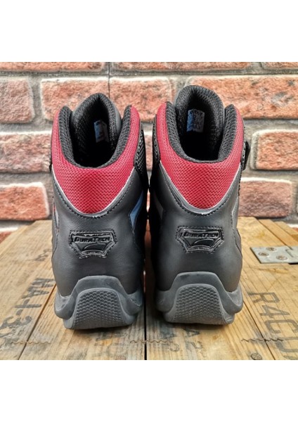 25 Garda Siyah Kırmızı 4 Mevsim Motosiklet Botu modelleri