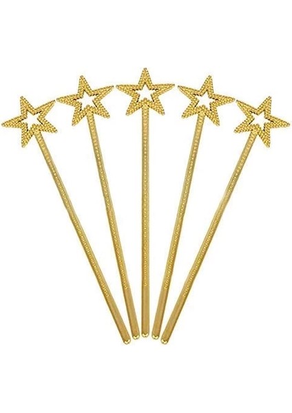 Altın Renk Yıldız Peri Asası Peri Değneği 34 cm 1 Adet
