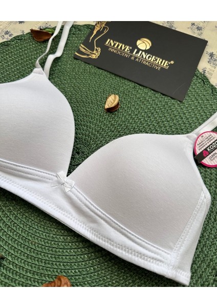 Koza %95 Pamuklu Balensiz Ince Askılı Genç Kız Tekli Alıştırtırma Küçük Beden Sütyen modelleri