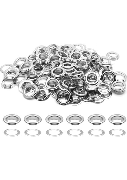 24 No Kuşgözü Kapsül Sac Nikel Renk 100 Adet