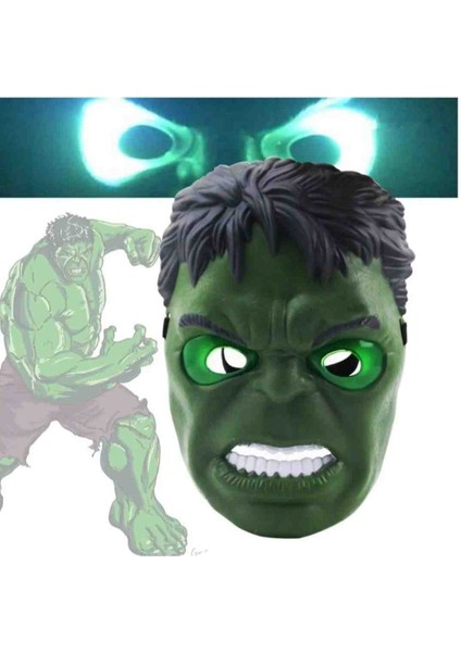 Hulk Yeşil Dev Işıklı Maske