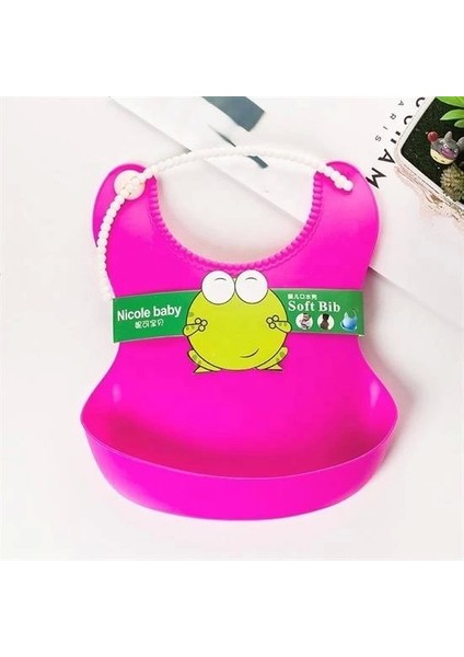 Bfs Çocuk Bebek Mama Önlüğü Dökülme Engelleyici Bükülebilir Pembe fırsatları