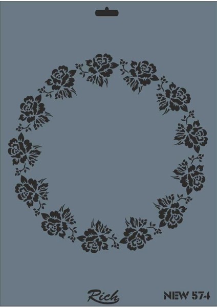 Rich New Seri N-574 Stencil 35X25 cm
