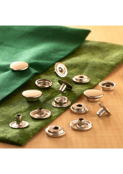 15 mm 61 Sistem Nikel Metal Çıtçıt 100 Takım