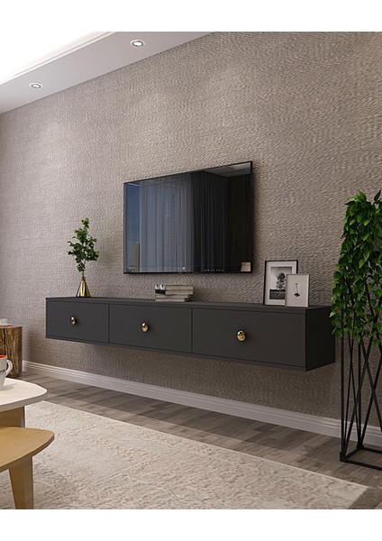 TDA1801A- Zuzu Duvara Montaj Tv Stand 180CM Antrasit fiyatları