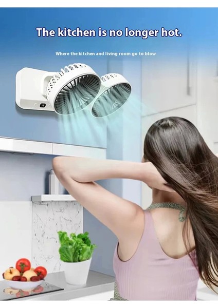 Bfs Masaüstü Dijital Ekranlı Çift Fanlı LED Işıklı Soğutucu Fan Ev Ofis Şarjlı Vantilatör fırsatları
