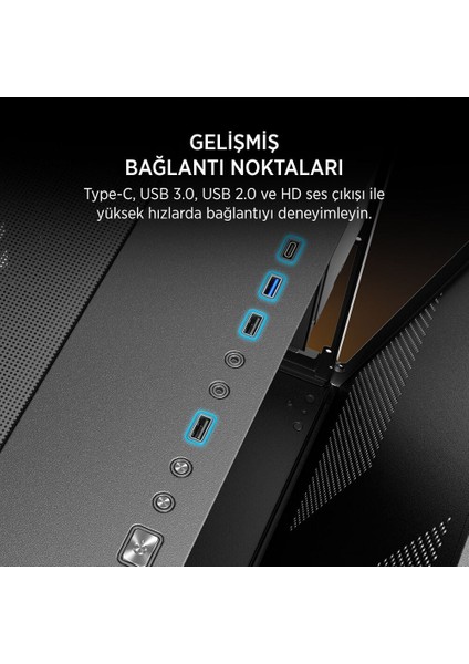 Stark S800 4x Argb Black Kasa 750W fırsatları