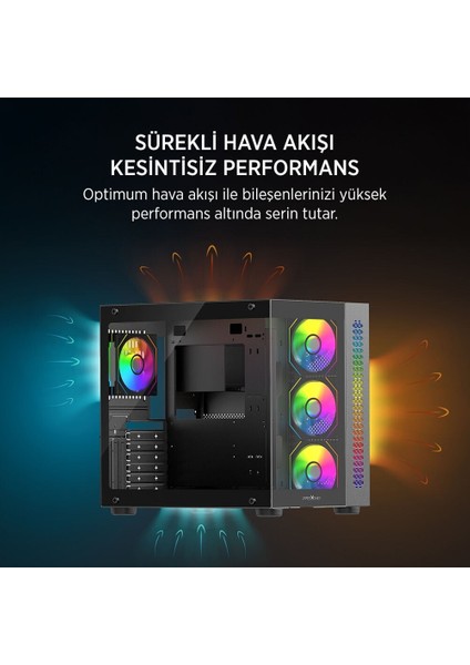 Stark S800 4x Argb Black Kasa 750W