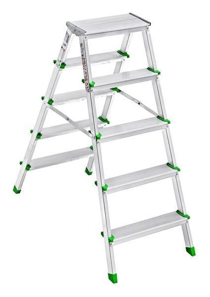 Bfs Sm Saraylı 5+5 Çift Taraflı Alüminyum Merdiven