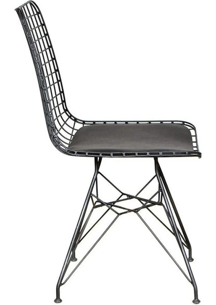 Tel Sandalye Siyah 2 Li Set fırsatları