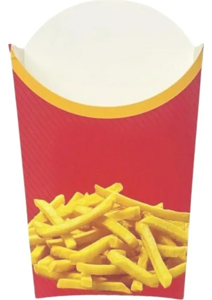 Kızarmış Patates Kutusu Konik Büyük Boy