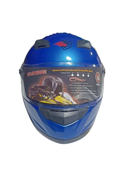 Full Face Kask Mavi