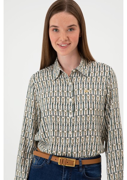 Kadın Gömlek Desenli 50316381-VR256 fiyatları