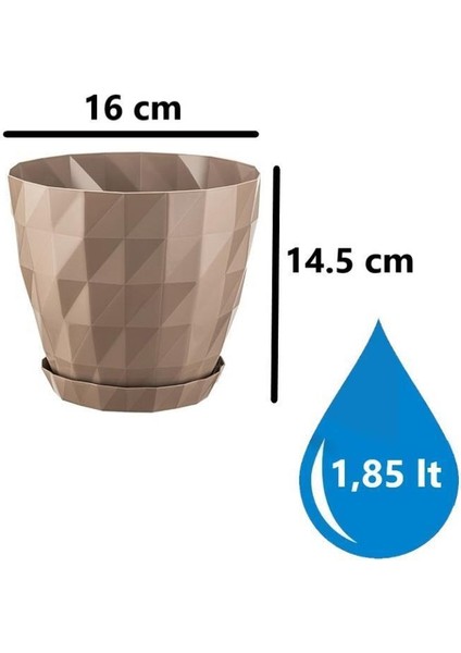 So-Krt3 Dekoratif Kristal Saksı Takımı 1.85 Lt Mocha 5 Adet fiyatları