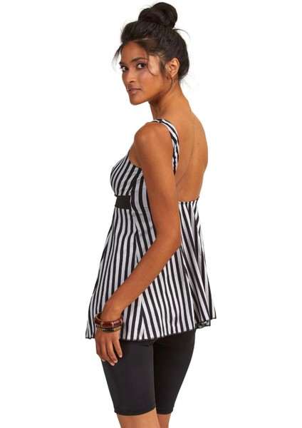 Argento 0551-9130 Kadın Çizgili Yarı Kapalı Taytlı Tankini fiyatları