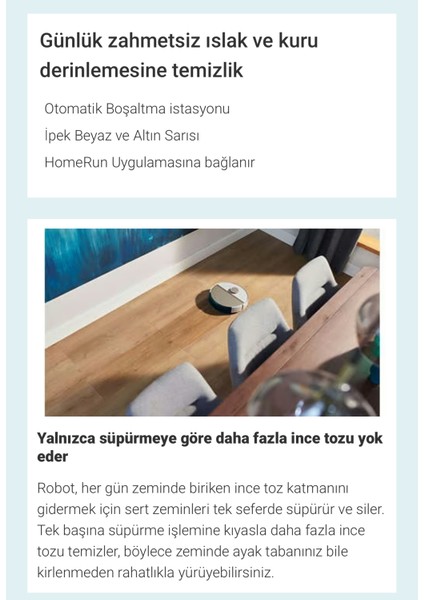 Otomatik Boşaltma, Homerun 7000 Serisi Aqua, Çöp Istasyonlu Akıllı Robot Süpürge, 5000PA Yüksek Emiş Performansı, Şık Tasarım + Mutfak Tartısı(Onerous) indirimleri