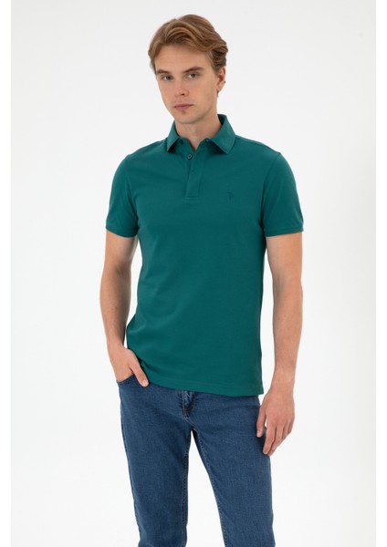 Erkek Koyu Yeşil Tişört Basic 50306015-VR101