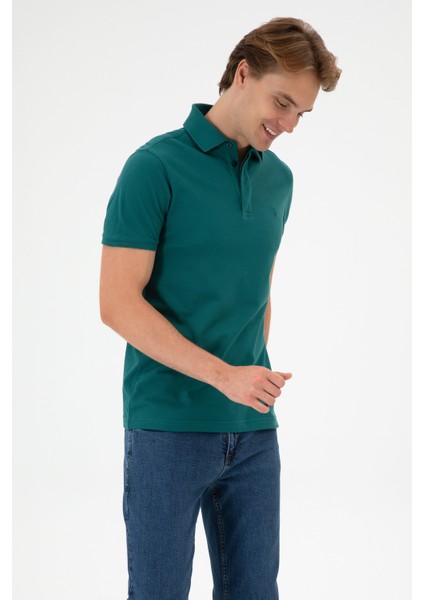 Erkek Koyu Yeşil Tişört Basic 50306015-VR101 modelleri