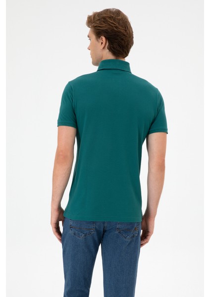 Erkek Koyu Yeşil Tişört Basic 50306015-VR101 indirimleri