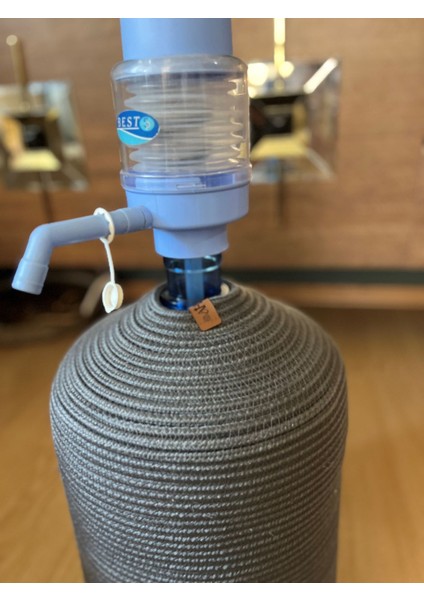 Hasır Ip Kaplamalı Doğal ve Şık Su Damacana Kılıfı - Örtüsü modelleri