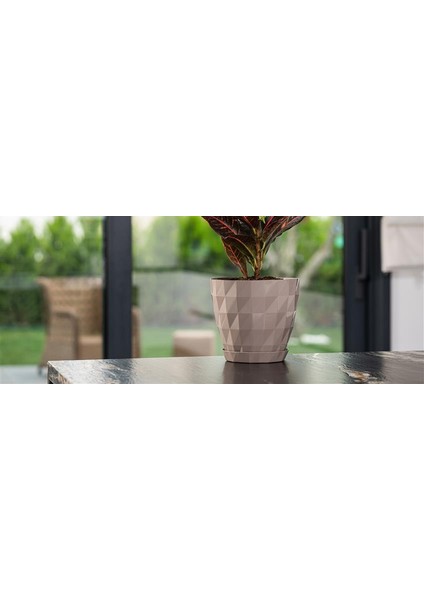 So-Krt4 Dekoratif Kristal Saksı Takımı 3.25 Lt Mocha 5 Adet modelleri