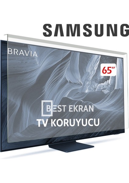 Samsung 65QN70F Tv Ekran Koruyucu - Samsung 65" Inç Kırılmaz QLED Koruyucu QE65QN70FAUXTK