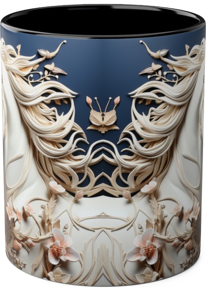 Beyaz At Desenli Kupa Bardak fırsatları