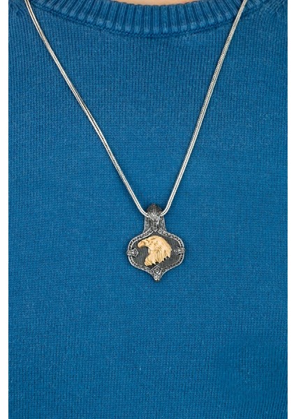 Özel Tasarım Vintage Karartmalı Kartal Erkek Gümüş Kolye fiyatları