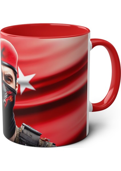 Bordo Bereli Komando Baskılı Kupa fiyatları